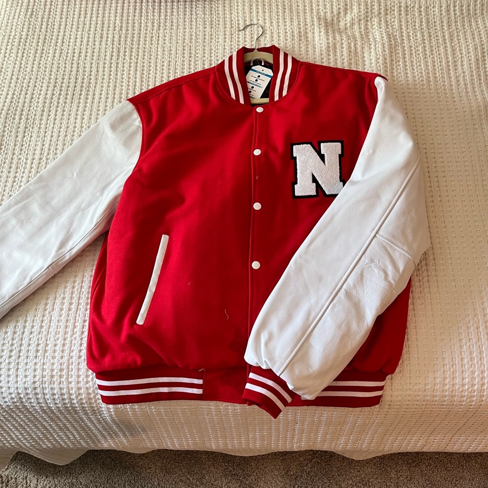 Nebraska Cornhusker letter jacket. Size XXL
